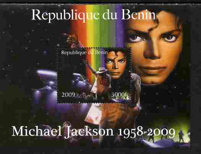 Benin 2009 Michael Jackson perf m/sheet unmounted mint. Note this item is privately produced and is offered purely on its thematic appeal