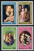 Montserrat 1973 Christmas (Paintings) perf set of 4 unmounted mint, SG 318-21