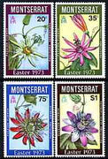 Montserrat 1973 Easter (Passion Flowers) perf set of 4 unmounted mint, SG 309-12