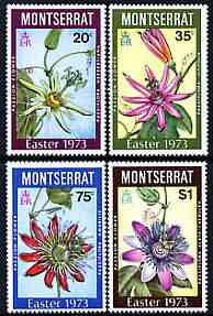 Montserrat 1973 Easter (Passion Flowers) perf set of 4 unmounted mint, SG 309-12