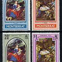 Montserrat 1970 Christmas (Paintings) perf set of 4 unmounted mint, SG 255-58