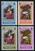 Montserrat 1970 Christmas (Paintings) perf set of 4 unmounted mint, SG 255-58