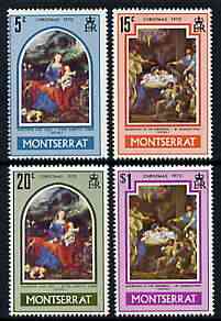 Montserrat 1970 Christmas (Paintings) perf set of 4 unmounted mint, SG 255-58