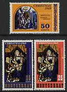 Montserrat 1969 Christmas (Paintings) perf set of 3 unmounted mint, SG 235-37