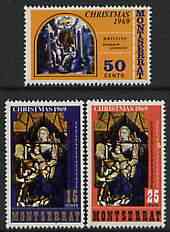 Montserrat 1969 Christmas (Paintings) perf set of 3 unmounted mint, SG 235-37