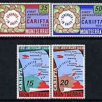 Montserrat 1969 CARIFTA perf set of 4 unmounted mint, SG 223-26