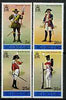 Turks & Caicos Islands 1975 Military Uniforms perf set of 4 unmounted mint, SG 433-36