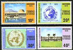 Trinidad & Tobago 1973 Anniversaries & Events perf set of 4 unmounted mint, SG 435-38