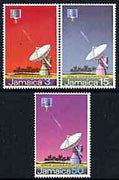 Jamaica 1972 Opening of Earth Satellite Station perf set of 3 unmounted mint, SG 341-43