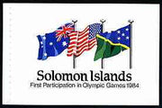 Solomon Islands 1984 Los Angeles Olympic Games $3.95 booklet complete and pristine, SG SB7