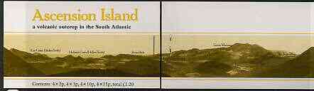 Ascension 1984 'A volcanic Outcrop' £1.20 booklet complete (Yellow cover containing Flowers stamps) very fine, SG SB3a