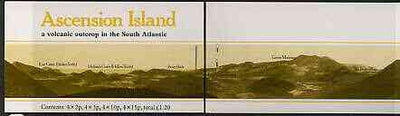 Ascension 1984 'A volcanic Outcrop' £1.20 booklet complete (Yellow cover containing Flowers stamps) very fine, SG SB3a