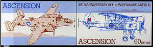 Ascension 1982 Wideawake Airfield (World War II Aircraft) 60p booklet complete (brown inscription stapled ar left) very fine, SG SB4
