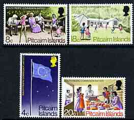 Pitcairn Islands 1972 South Pacific Commission set of 4 very fine cds used, SG 120-23*