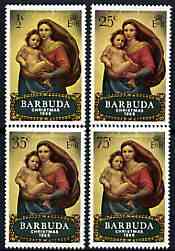 Barbuda 1969 Christmas (Paintings) perf set of 4 unmounted mint, SG 38-41*