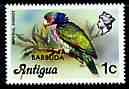 Barbuda 1977 Imperial Amazon 1c (from opt'd def set) unmounted mint, SG 306*
