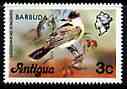Barbuda 1977 Kingbird 3c (from opt'd def set) unmounted mint, SG 308*