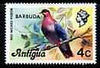 Barbuda 1977 Red-Necked Pigeon 4c (from opt'd def set) unmounted mint, SG 309*