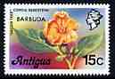 Barbuda 1977 Geiger Tree 15c (from opt'd def set) unmounted mint, SG 313*