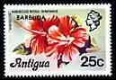Barbuda 1977 Hibiscus 25c (from opt'd def set) unmounted mint, SG 315*