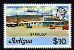Barbuda 1977 Coolidge Airport $10 (from opt'd def set) unmounted mint, SG 322*