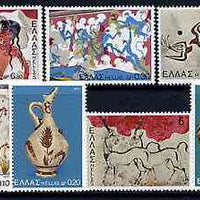 Greece 1973 Archaeological Discoveries - Island of Thera perf set of 7 unmounted mint, SG 1225-31