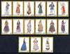 Greece 1974 Greek Regional Costumes (3rd series) perf set of 15 unmounted mint, SG 1282-96