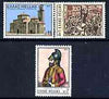 Greece 1975 Death Anniversary of Girgorios Dikeos Papaflessas (soldier) perf set of 3 unmounted mint, SG 1297-99