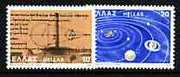 Greece 1980 2300th Birth Anniversary of Aristarchus of Samos (astronomer) perf set of 2 unmounted mint, SG 1512-13