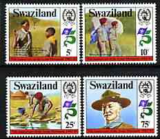 Swaziland 1982 75th Anniversary of Scouting perf set of 4 unmounted mint, SG 416-19