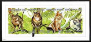Mali 1997 Cats imperf composite sheetlet containing set of 4 unmounted mint, Mi 1991-94