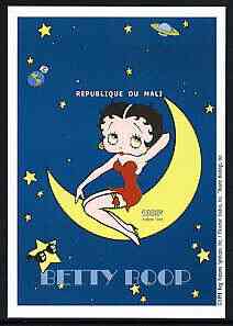 Mali 1999 Betty Boop imperf souvenir sheet (1,000f) unmounted mint, Mi BL131