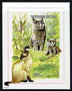 Mali 1997 Cats imperf souvenir sheet (1,500f) unmounted mint, Mi BL120