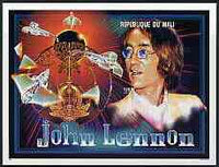 Mali 1996 John Lennon imperf souvenir sheet (1,500f) unmounted mint, Mi BL89