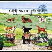 Mali 1997 ? Dogs of the World imperf sheetlet containing set of 9 unmounted mint