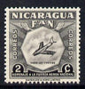 Nicaragua 1954 National Air Force Commemoration - 2c Sabre Jet F-86 unmounted mint SG 1210