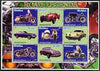 Afghanistan 2001 Road Legends perf sheetlet containing set of 9 values unmounted mint (5 Motorcycles & 4 cars)