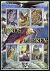 Afghanistan 2001 Birds of Prey #2 perf sheetlet containing set of 6 values unmounted mint