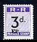 Northern Rhodesia 1951-68 Railway Parcel stamp 3d (large numeral) overprinted EP (Pemba) unmounted mint*