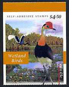 Australia 1997 Flora & Fauna (Wetland Birds) $4.50 self-adhesive booklet, pristine SG SB116