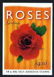 Australia 1997 St Valentine's Day $4.50 self-adhesive booklet, pristine SG SB113