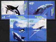 Australian Antarctic Territory 1994 Whales & Dolphins perf set of 4 unmounted mint, SG 108-11