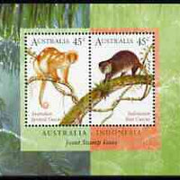 Australia & Indonesia 1996 Joint Issue perf m/sheet unmounted mint, SG MS 1588
