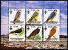 Mauritania 2002 Birds of Prey #2 perf sheetlet containing 6 values (Falcons & Hawks) each with Scout logo unmounted mint