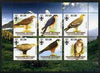 Mauritania 2002 Birds of Prey #5 perf sheetlet containing 6 values (Eagles, Falcons & Hawks) each with Scout logo unmounted mint