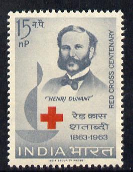 India 1963 Red Cross Centenary unmounted mint SG 467