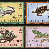 Indonesia 1966 Reptiles set of 4 unmounted mint (SG 1136-9)*