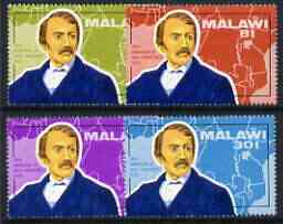 Malawi 1973 Death Centenary of David Livingstone (1st issue) perf set of 4 unmounted mint, SG 435-38
