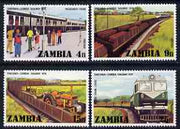 Zambia 1976 Opening of Tanzania-Zambia Railway perf set of 4 unmounted mint, SG 253-56