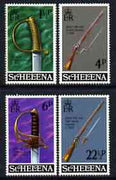 St Helena 1971 Military Equipment (2nd issue) perf set of 4 unmounted mint, SG 281-84
